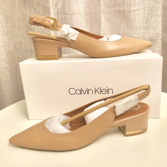 Calvin Klein Shoes - Calvin Klein Low Slung Kitten Heels, Size 7.5